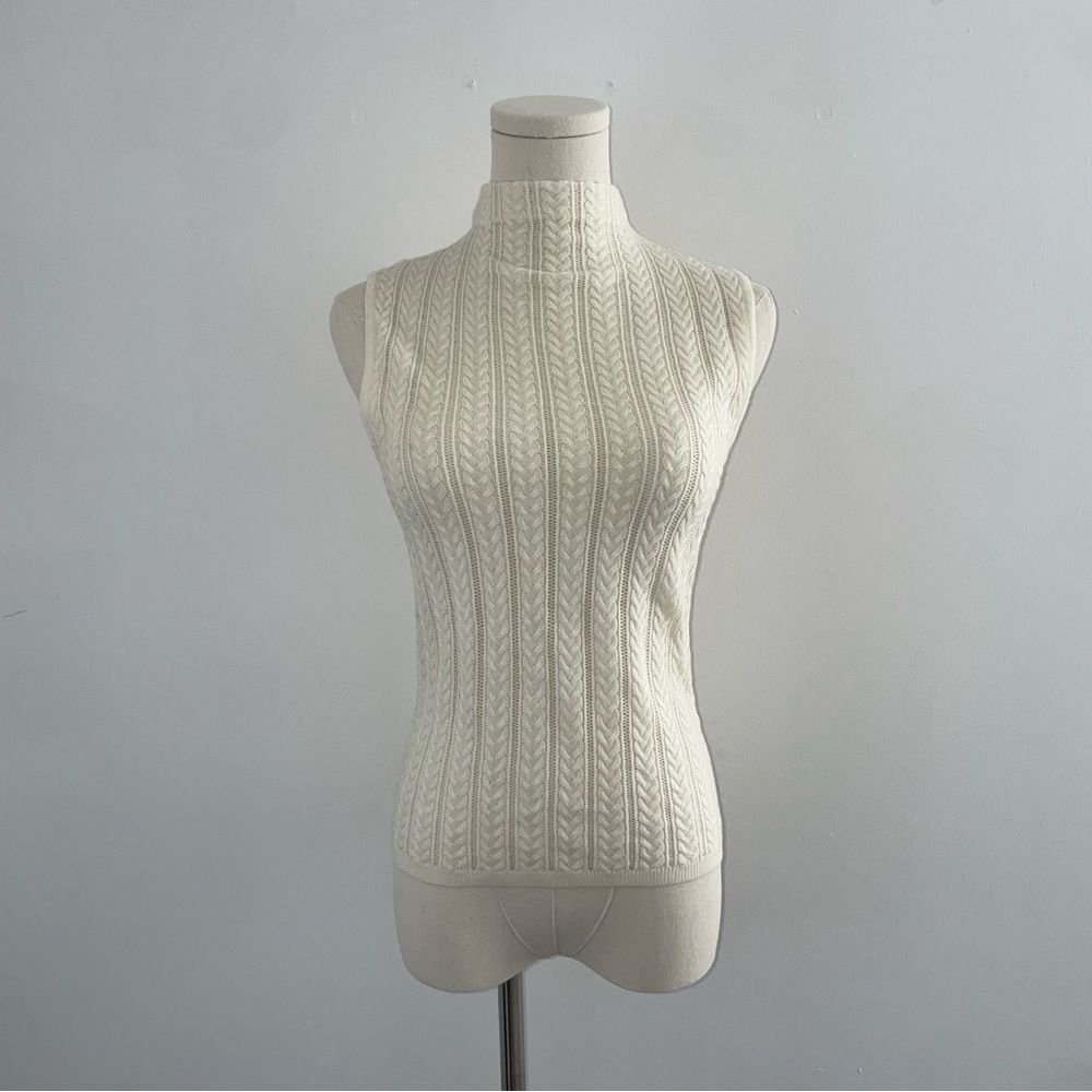 Rag & Bone Christina Sleeveless Mock Neck Sweater